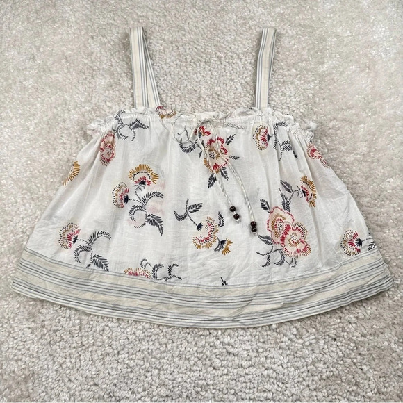 Madewell x Warm Drawstring Boho Tank Top Honolulu Hibiscus - Picture 11 of 11